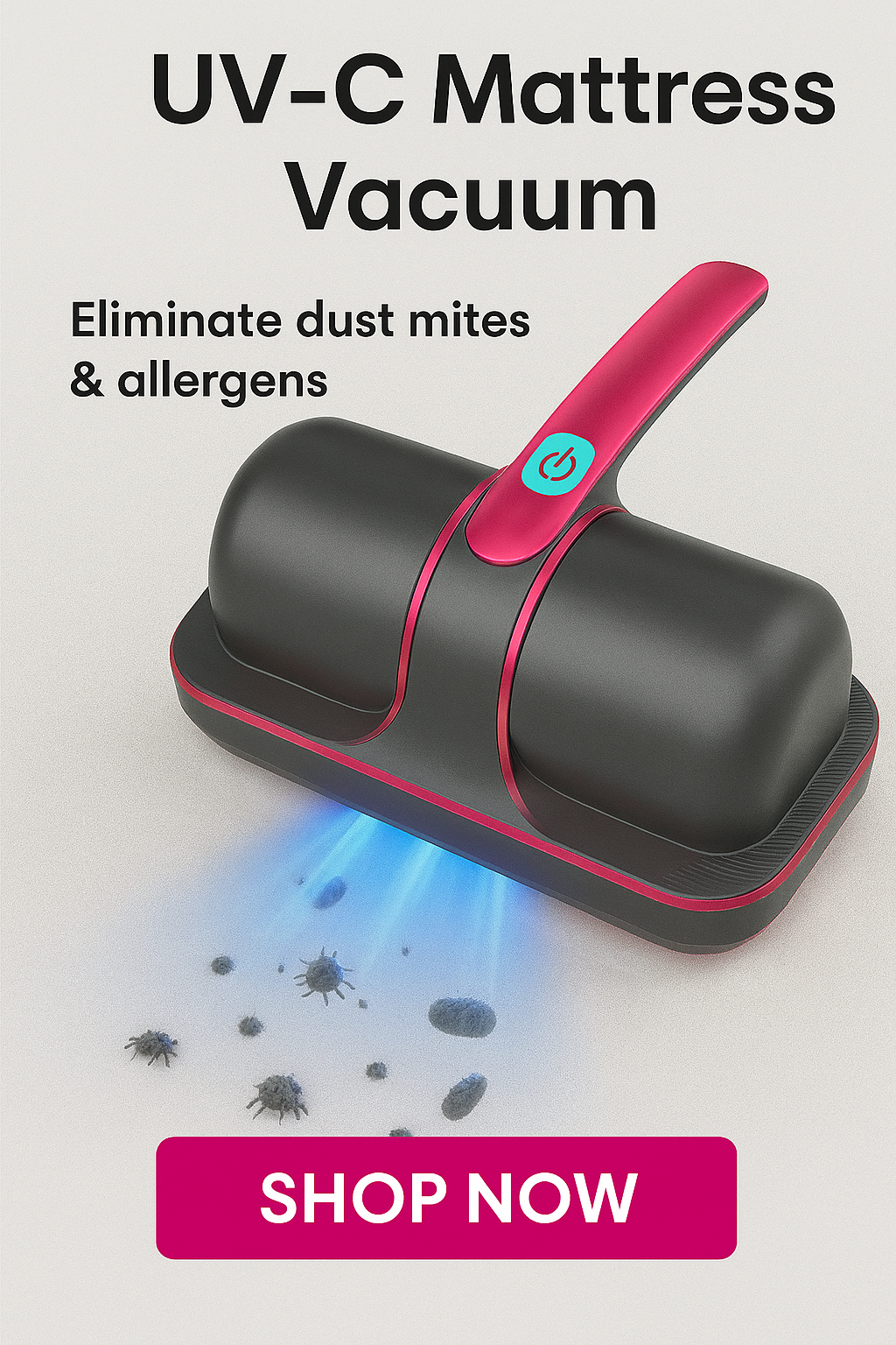 Aspiradora de colchones inalámbrica Clarion Pulse Pro™ con tecnología UV-C: derivada de "claridad" y "limpieza" con tecnología mejorada con UV-C.