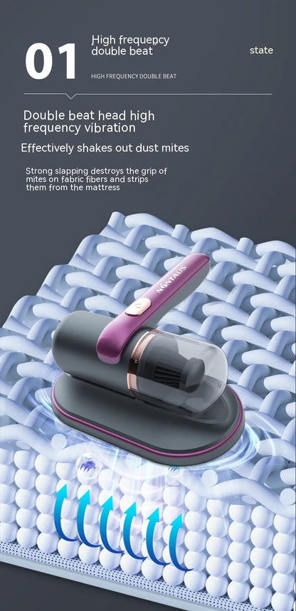 Clarion Pulse ™ Wireless UV-C Mattress Vacuum Cleaner – Derived from "clarity" and “clean” with UV-C upgrade technology.