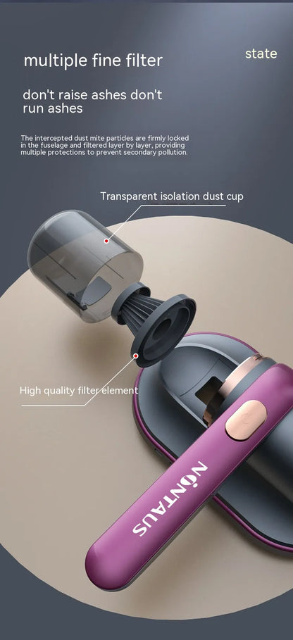 Clarion Pulse ™ Wireless UV-C Mattress Vacuum Cleaner – Derived from "clarity" and “clean” with UV-C upgrade technology.