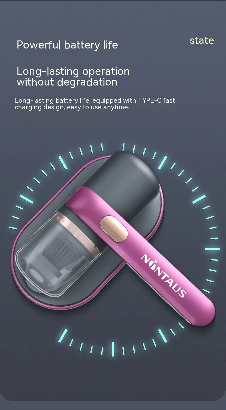 Clarion Pulse ™ Wireless UV-C Mattress Vacuum Cleaner – Derived from "clarity" and “clean” with UV-C upgrade technology.