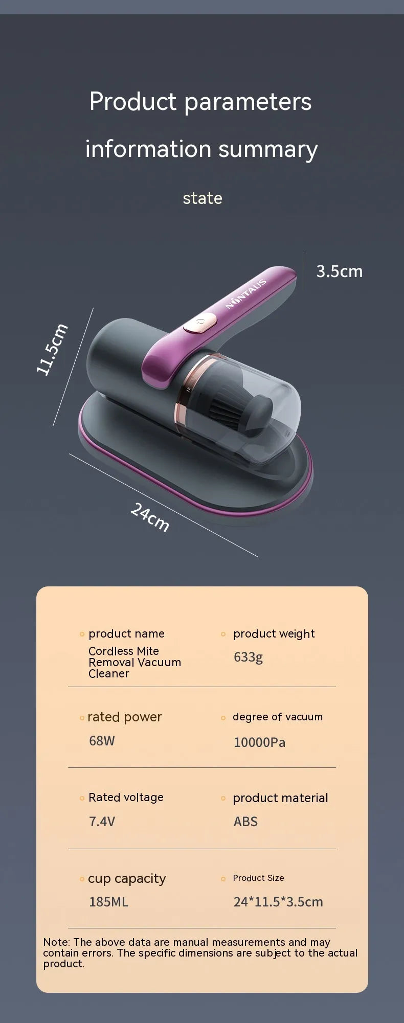 Clarion Pulse ™ Wireless UV-C Mattress Vacuum Cleaner – Derived from "clarity" and “clean” with UV-C upgrade technology.