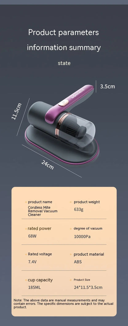 Clarion Pulse ™ Wireless UV-C Mattress Vacuum Cleaner – Derived from "clarity" and “clean” with UV-C upgrade technology.
