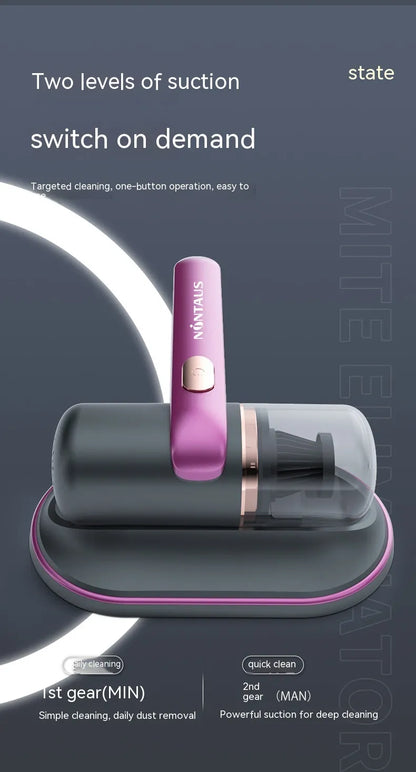 Clarion Pulse ™ Wireless UV-C Mattress Vacuum Cleaner – Derived from "clarity" and “clean” with UV-C upgrade technology.
